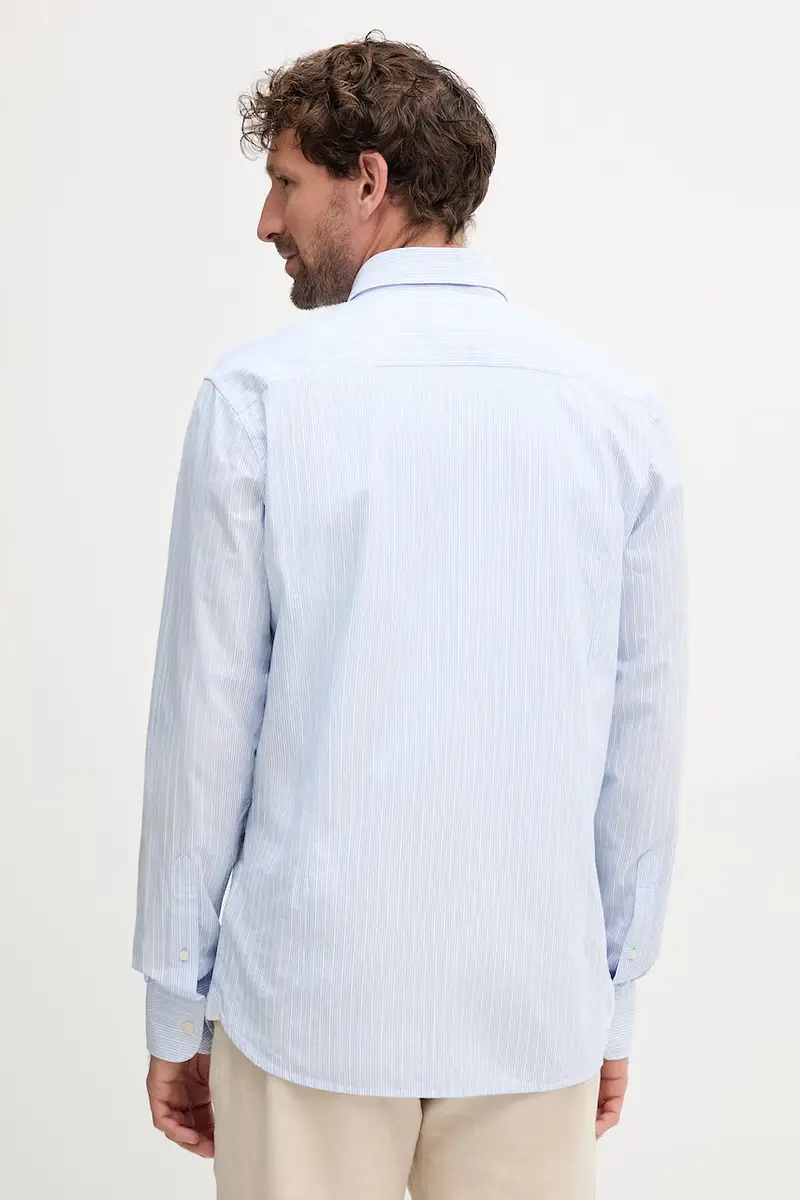 camicia in cotone uomo colore blu HM3010349 miniatura 3