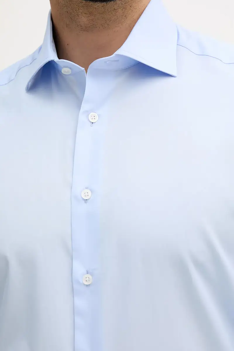 camicia in cotone uomo colore blu HM304529 miniatura 5