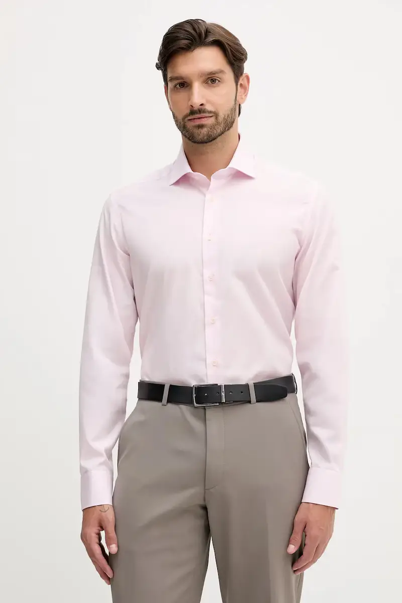 camicia in cotone uomo colore rosa HM304529