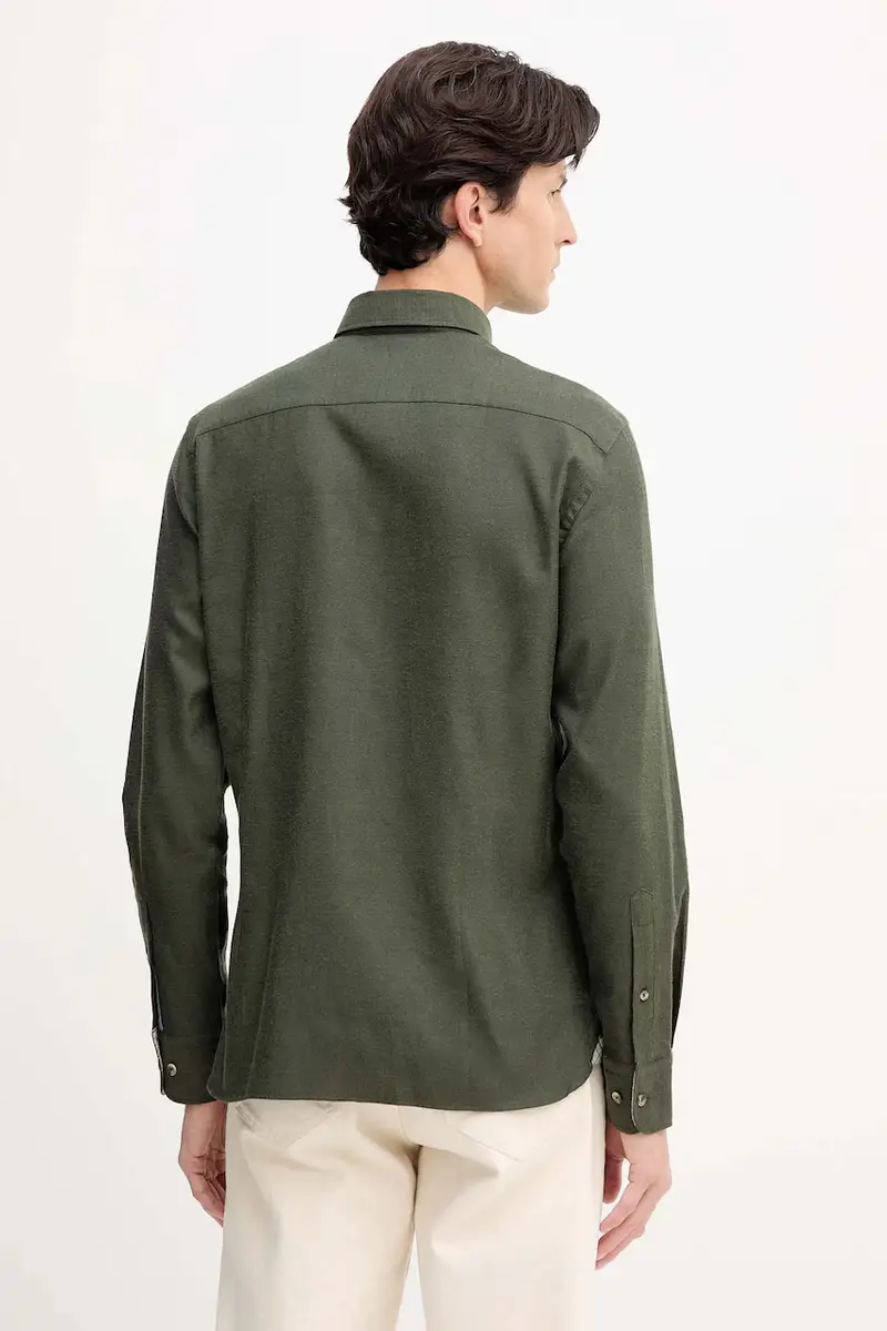 camicia in cotone uomo colore verde HM3010413 miniatura 3