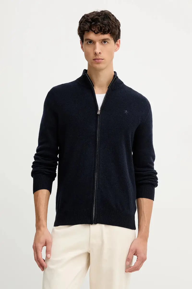 Hackett London Cardigan Uomo Blu 3595651