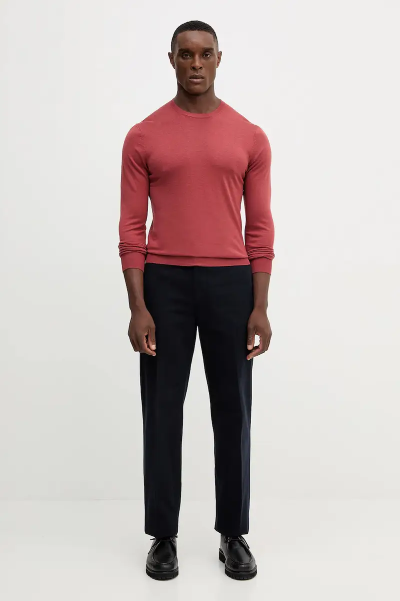 maglione in lana uomo colore arancione HM7000006 miniatura 2