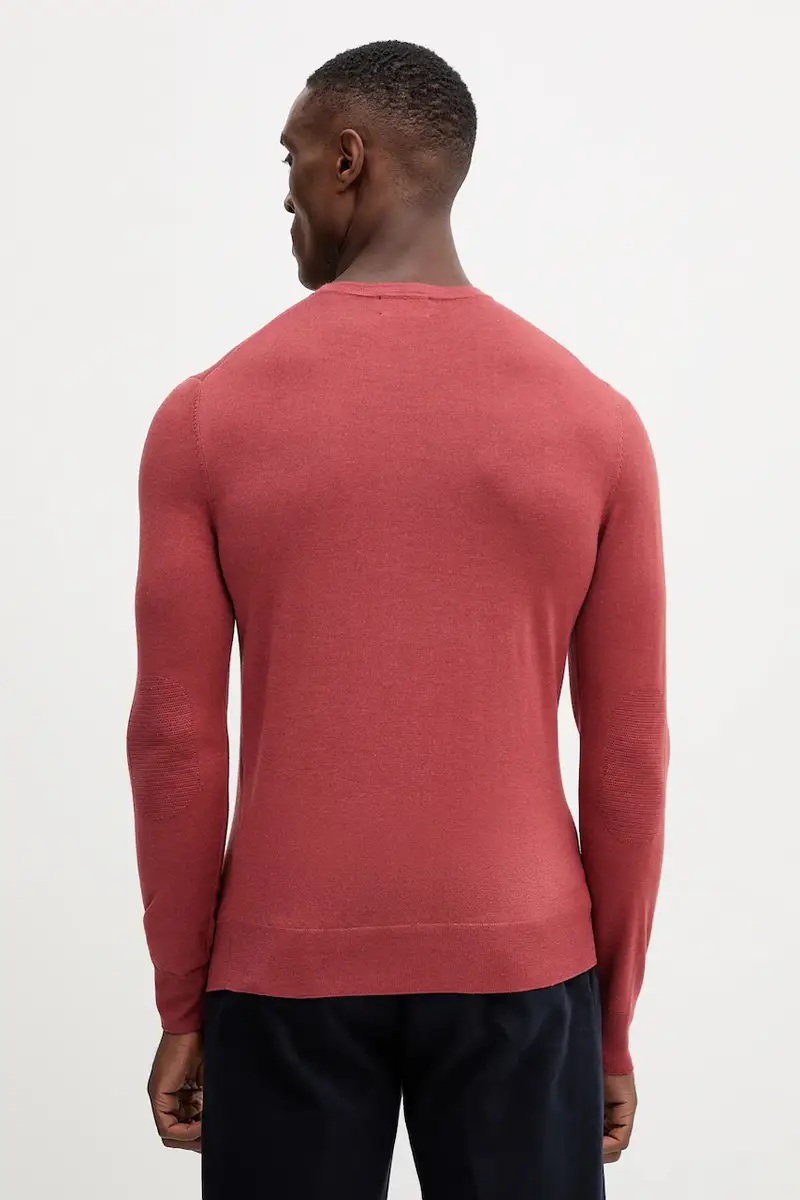 maglione in lana uomo colore arancione HM7000006 miniatura 3