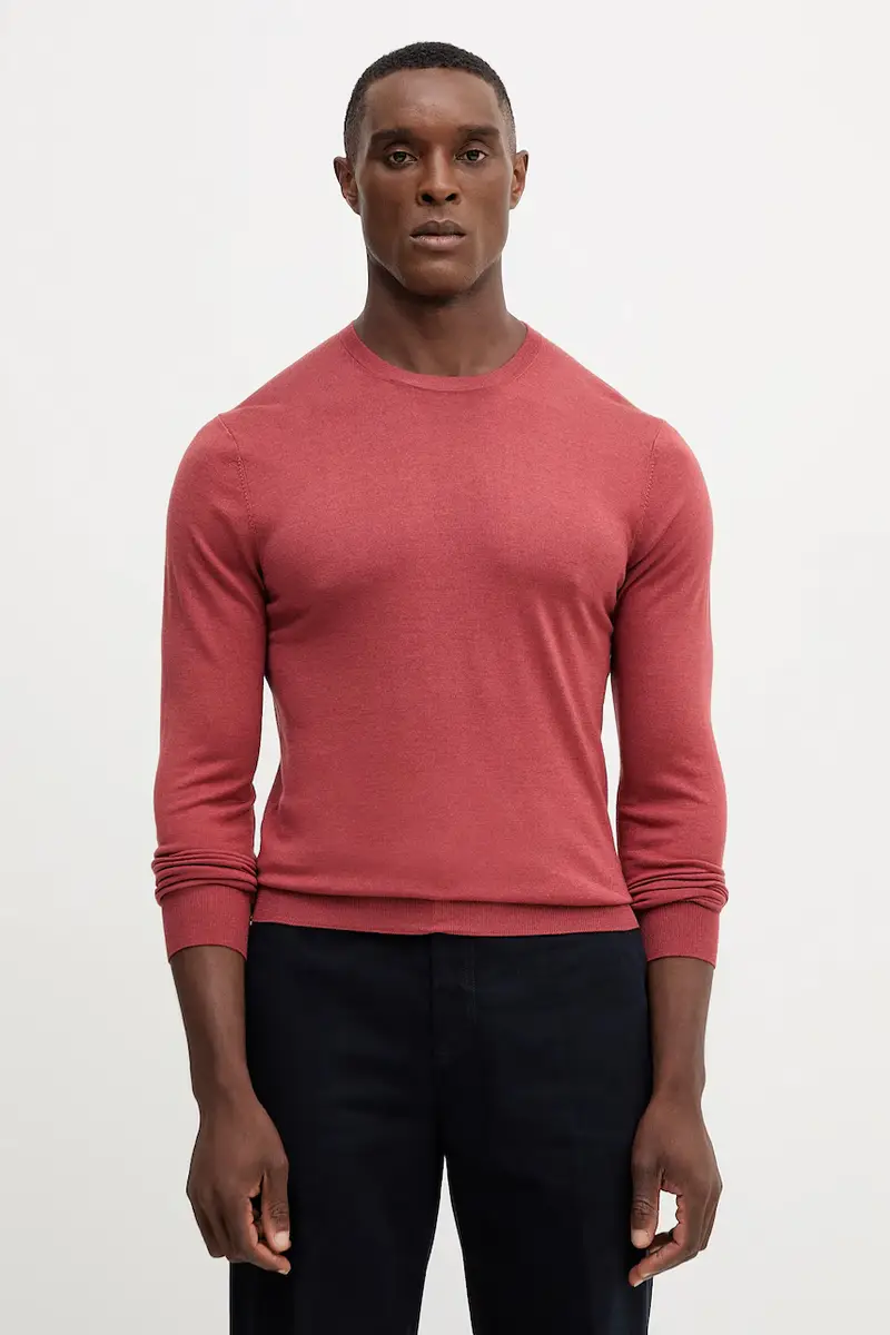 maglione in lana uomo colore arancione HM7000006