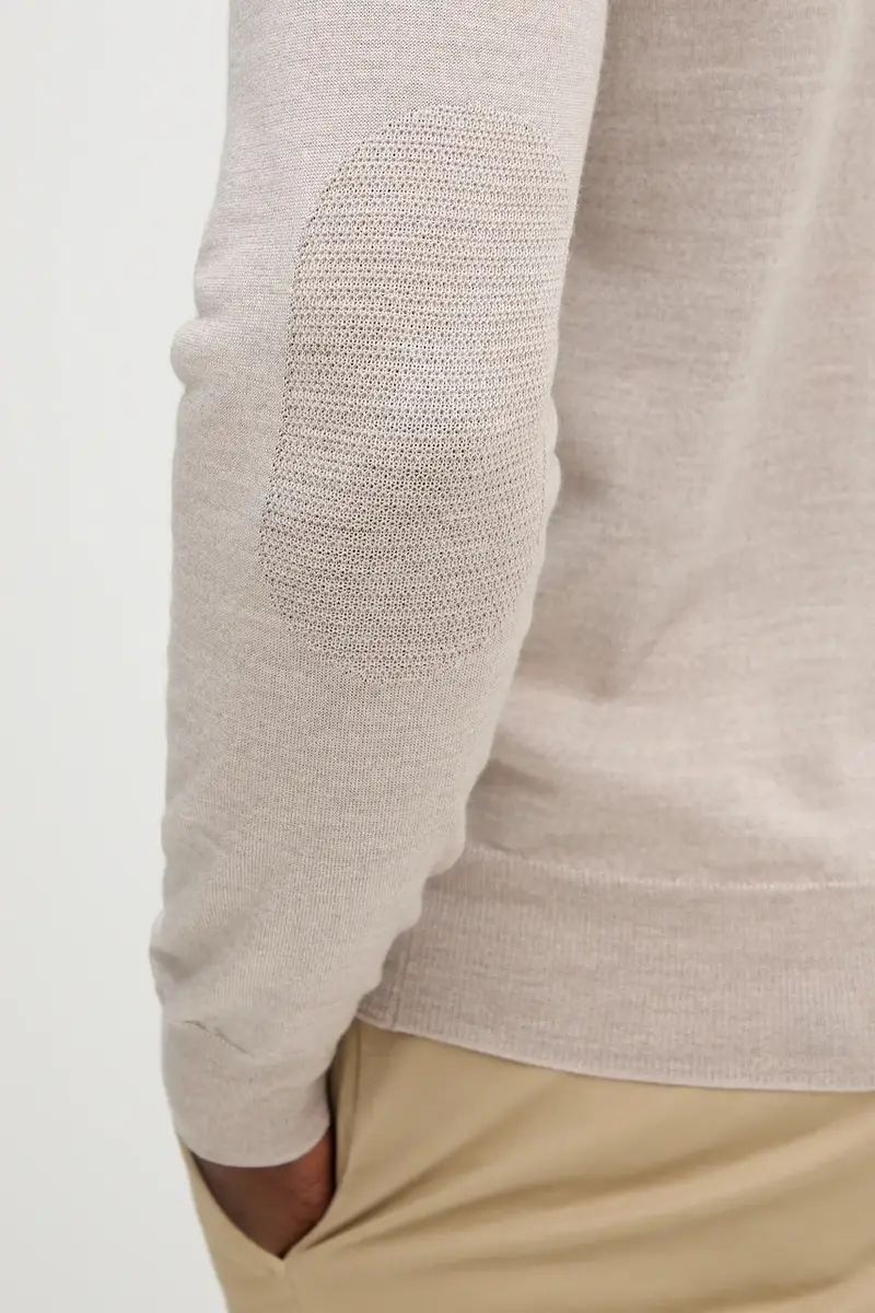 maglione in lana uomo colore beige HM7000006 miniatura 5