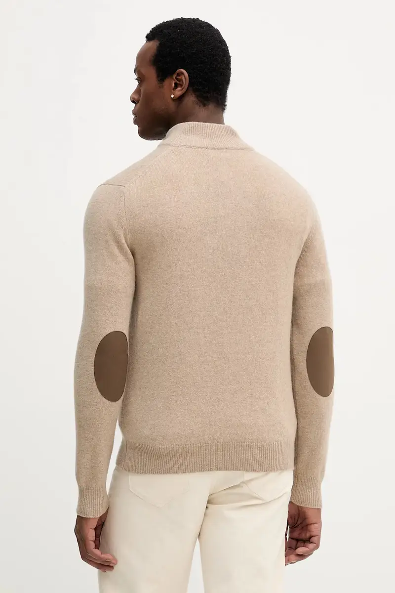 maglione in lana uomo colore beige HM7000078 miniatura 3