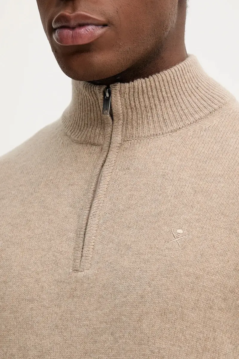 maglione in lana uomo colore beige HM7000078 miniatura 5