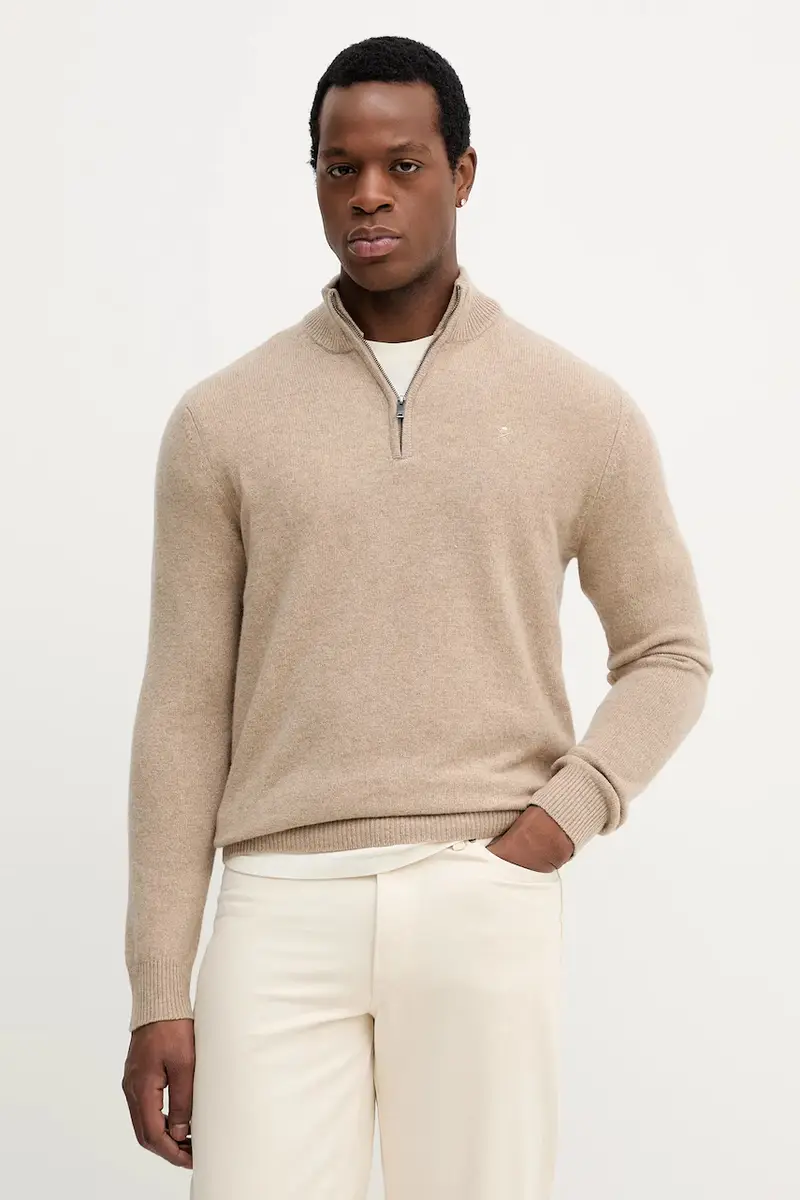 maglione in lana uomo colore beige HM7000078