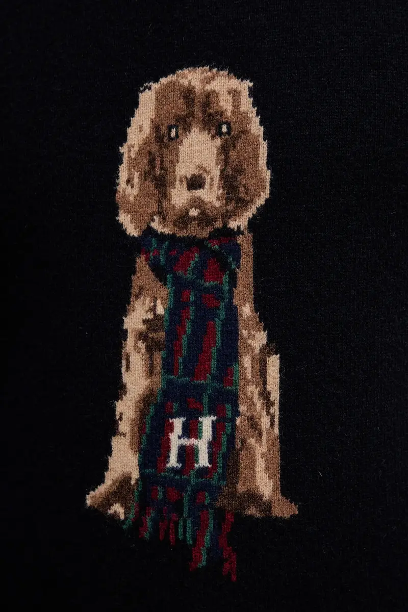 maglione in lana uomo colore blu navy HM7000051 miniatura 5