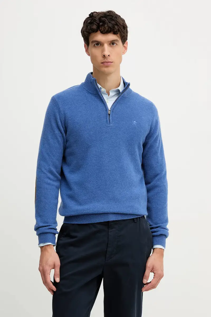 maglione in lana uomo colore blu navy HM7000078