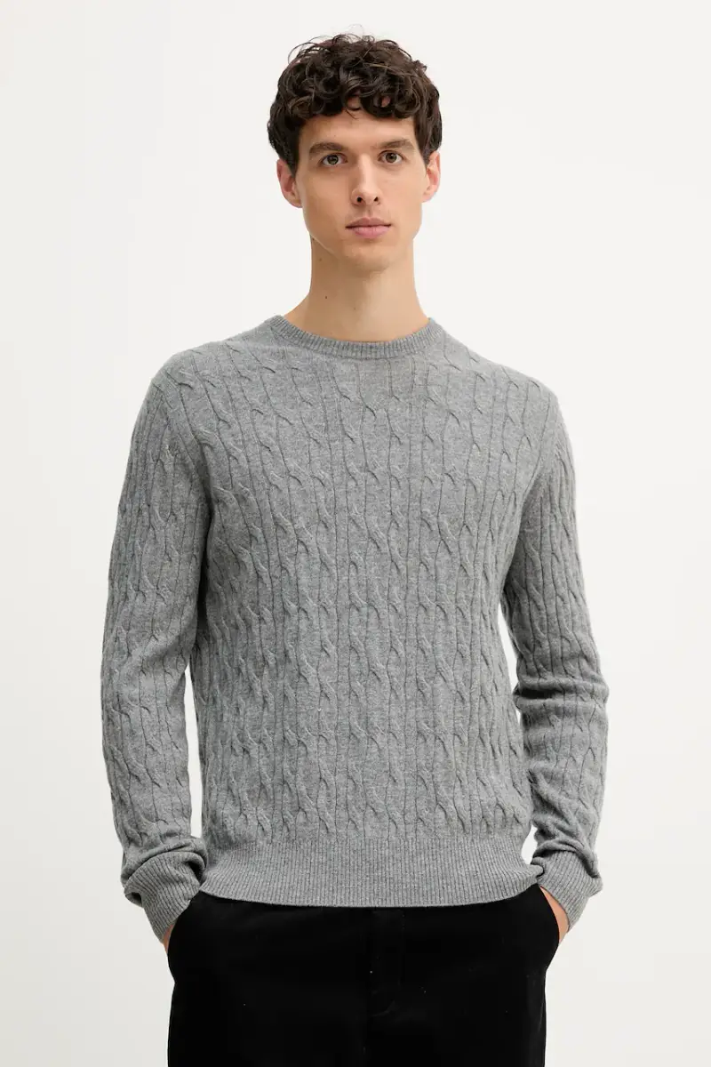 maglione in lana uomo colore grigio HM7000079