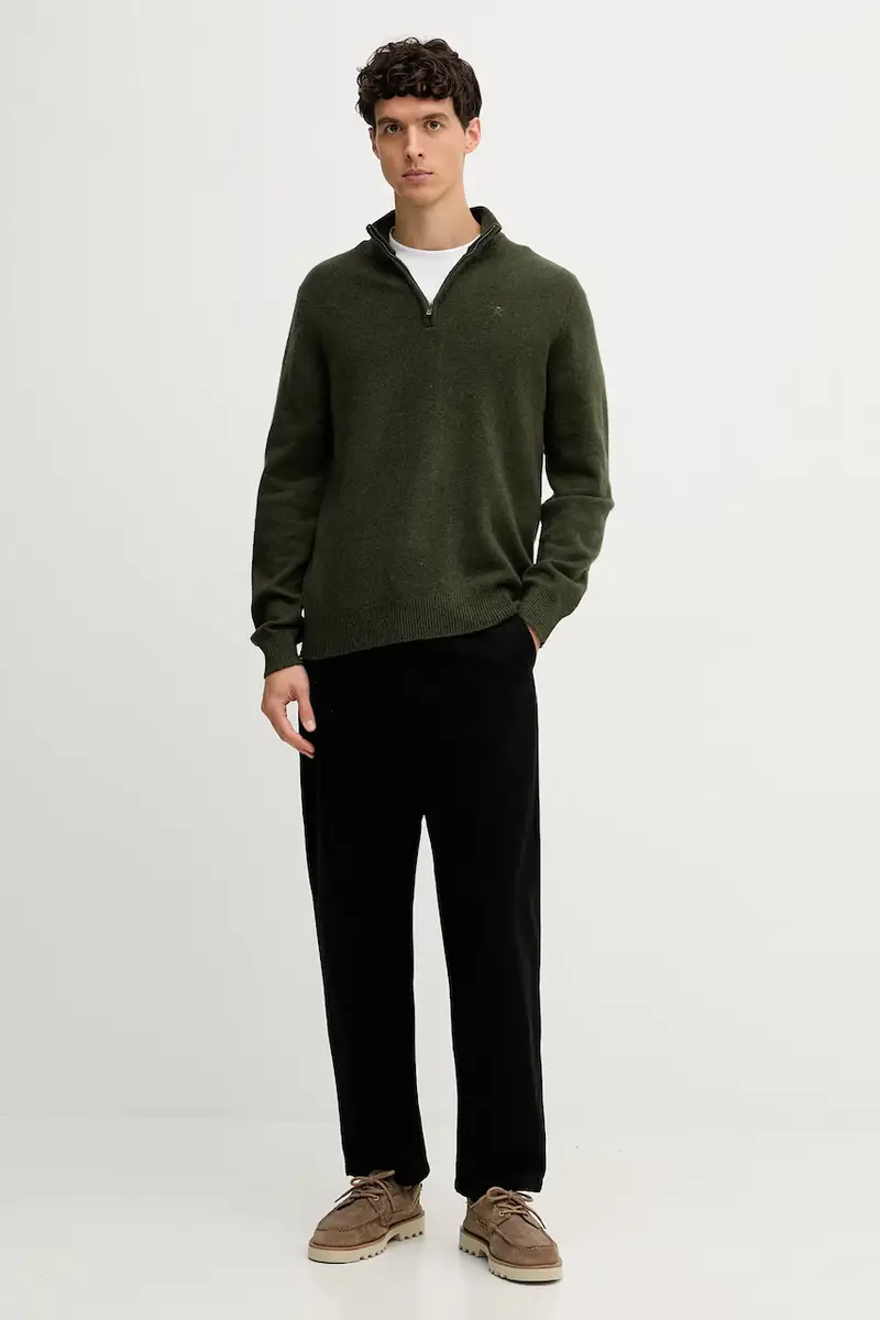 maglione in lana uomo colore verde HM7000078 miniatura 2