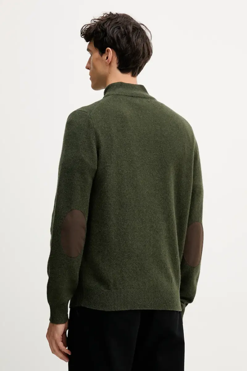 maglione in lana uomo colore verde HM7000078 miniatura 3