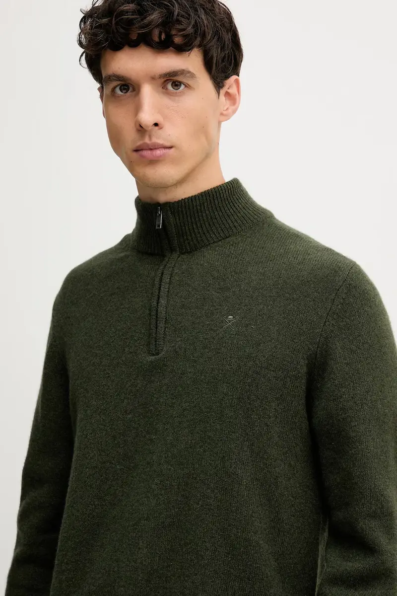maglione in lana uomo colore verde HM7000078 miniatura 4