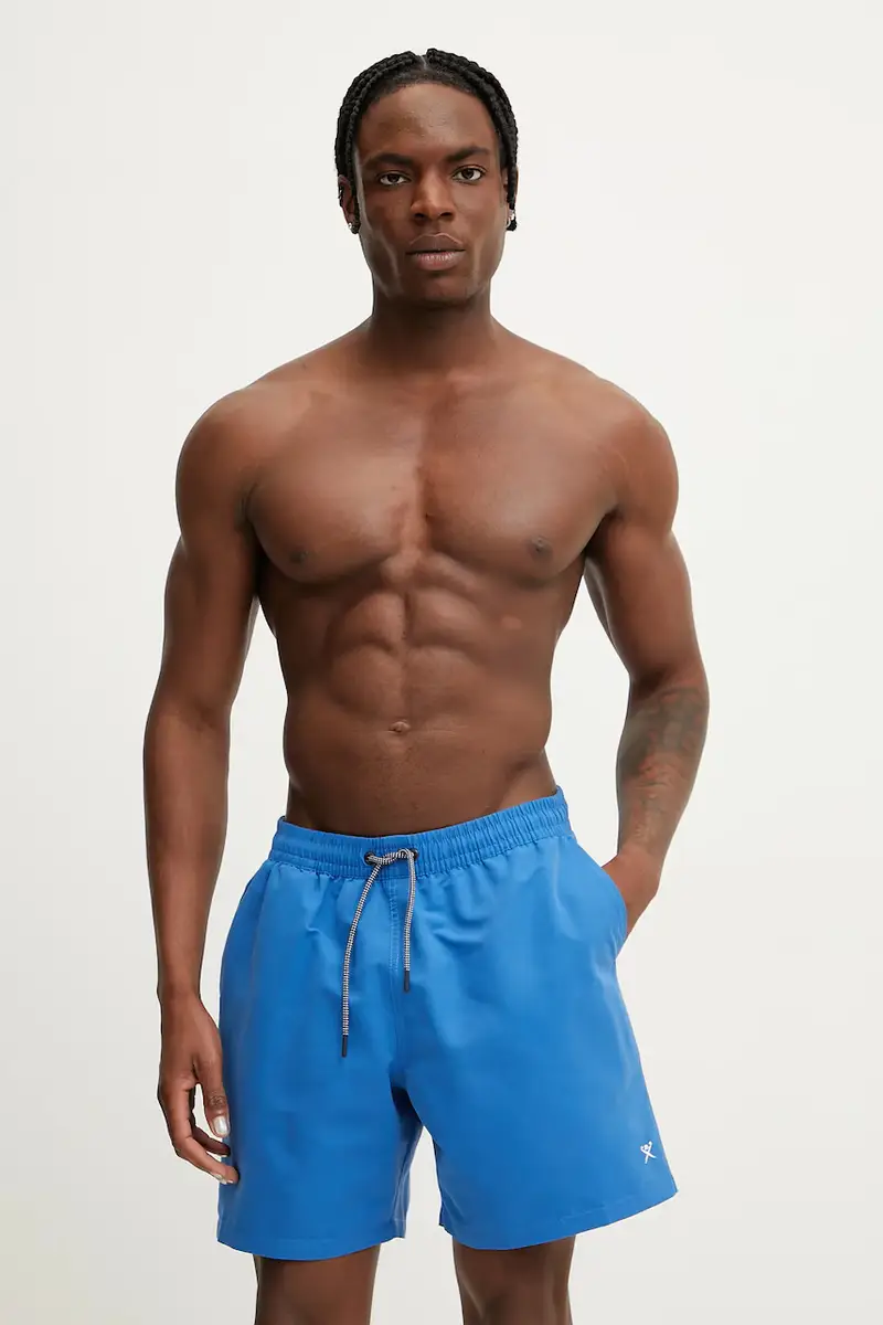 pantaloncini da bagno colore violetto HMB10131 miniatura 2