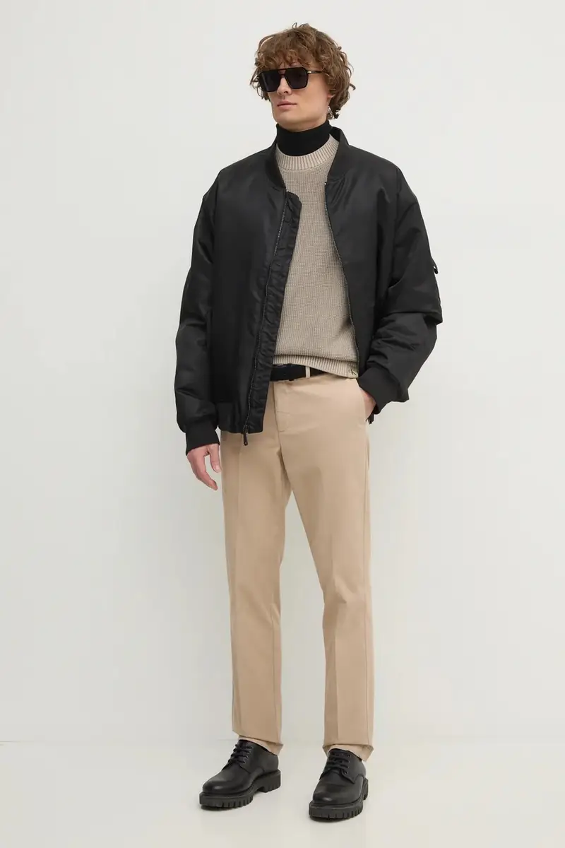 pantaloni uomo colore beige HM212488R miniatura 2