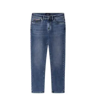 per ragazzo HK2100011 Jeans blu vintage dalla vestibilità regolare (5años= 109cm), Casual, Cotone, Denim, moda per bambini