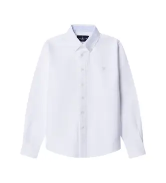 per ragazzo HK3000019 Camicia bianca ESS Oxford (3 años = cm), Bianco, Casual, Cotone, Manica lunga, Lyocell, moda per ba