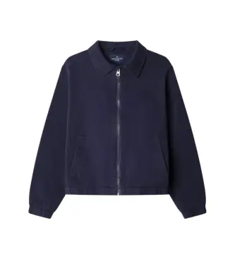 per ragazzo HK4000015 Giacca Harrington blu navy (9años= 134cm), Cotone, Classico, moda per bambini