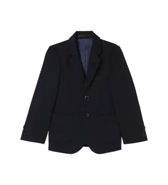 per ragazzo HK440406 Giacca da completo blu scuro (7Años= 122cm), Da sera, Lana, Classico, Navy, moda per bambini