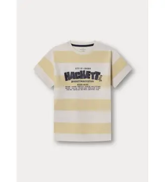 per ragazzo HK5000021 T-shirt Festival Stripe giallo pastello (Y11), Casual, Cotone, Manica corta, moda per bambini