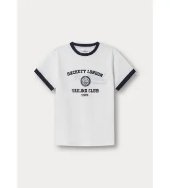 per ragazzo HK5000030 CLUB VELICO 1983 camicia bianca (K02), Bianco, Casual, Cotone, Manica corta, moda per bambini