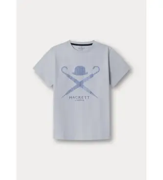 per ragazzo HK5000031 Maglietta blu con logo a diamante (K02), Casual, Cotone, Manica corta, moda per bambini