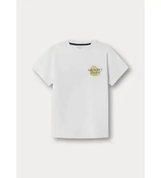 per ragazzo HK5000032 Maglietta bianca con stampa di frutti di mare (K02), Bianco, Casual, Cotone, Manica corta, moda per ba