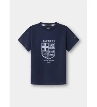 per ragazzo HK5000039 T-shirt Heritage LRC con logo, colore blu (K02), Bianco, Casual, Cotone, Manica corta, moda per bambin
