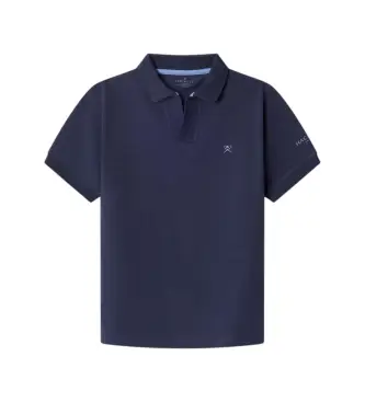 per ragazzo HK5600014 Polo Johnny Navy Collar (7años= 122cm), Casual, Verde, Cotone, Manica corta, moda per bambini Blu