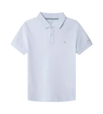 per ragazzo HK561591 Polo Polo Bianca con Piccolo Logo (11años= 146cm), Bianco, Casual, Cotone, Manica corta, moda per bambi