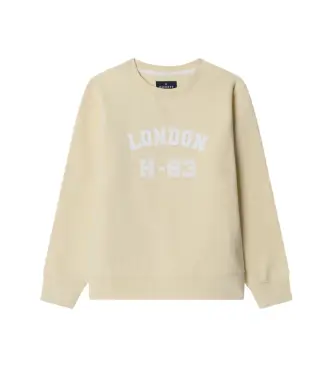 per ragazzo HK5800026 Felpa beige London H83 Crew (2 años = cm), Casual, Cotone, Manica corta, Manica lunga, moda per bam