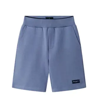 per ragazzo HK5800042 Pantaloncini blu Heritage Ess Badge (5años= 109cm), Casual, Cotone, moda per bambini