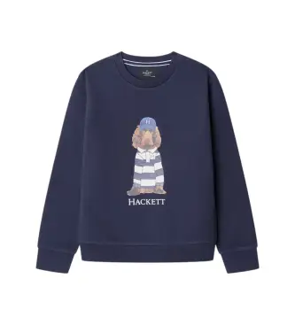 per ragazzo HK5800043 Felpa blu navy Heritage Harry Crew (2 años = cm), Casual, Cotone, Classico, Manica lunga, moda per