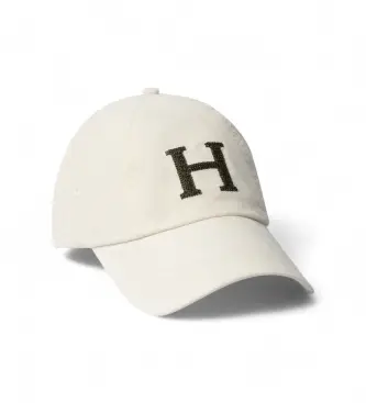 per uomo HM0400061 Berretto H in velluto a coste bianco sporco (OSFA), Beige, Casual, Cotone