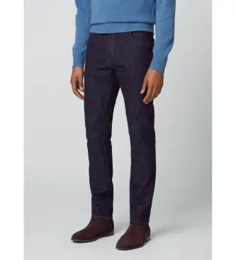 per uomo HM212515 Jeans con risciacquo blu scuro (38/32), Casual, Cotone, Denim, Sostenibile, Navy