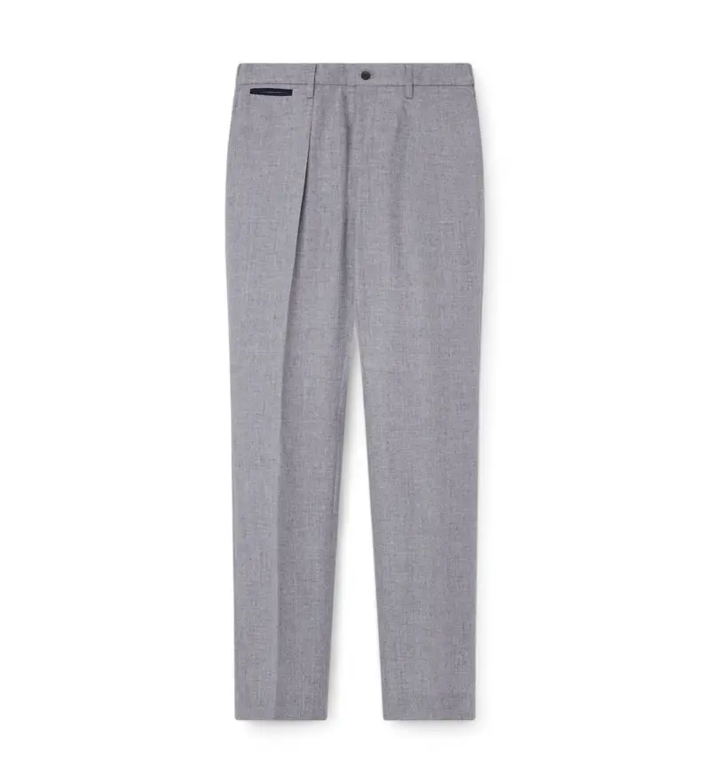 per uomo HM212643 Pantaloni grigi con coulisse (31/32), Casual, Grigio, Lana
