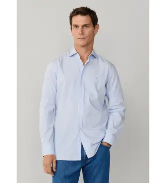 per uomo HM3010537 Camicia a righe su misura Bengala City Fit, blu (XL), Casual, Da sera, Cotone, Classico, Manica lunga