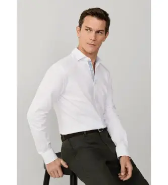 per uomo HM3010658 Camicie Oxford bianche (L), Bianco, Cotone, Classico, Manica lunga