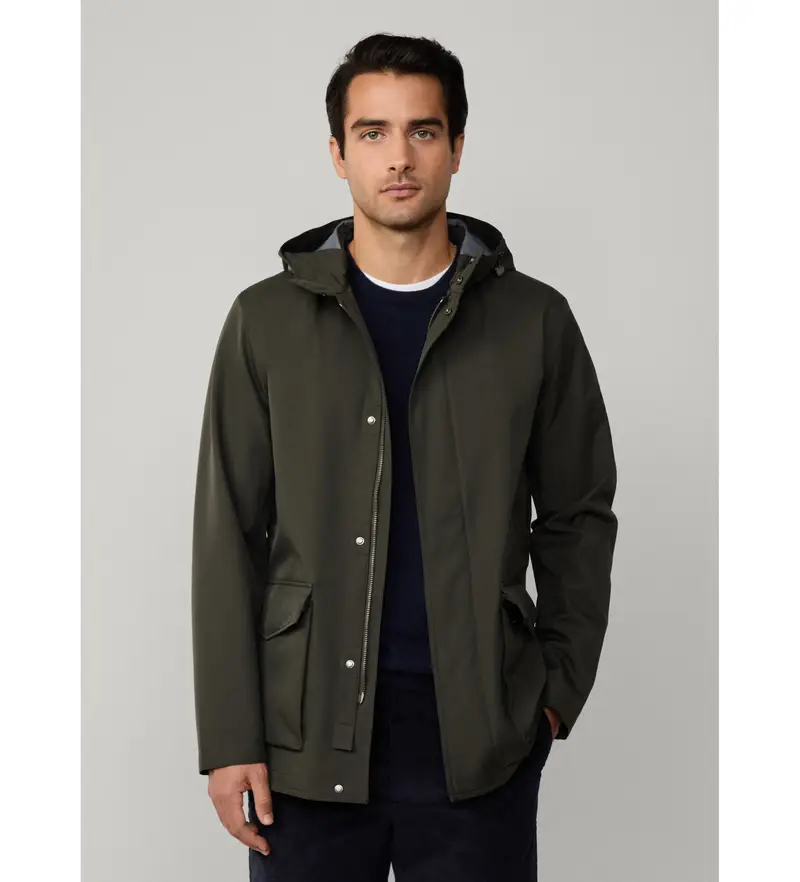 Hackett London Parka Uomo Verde 3968304
