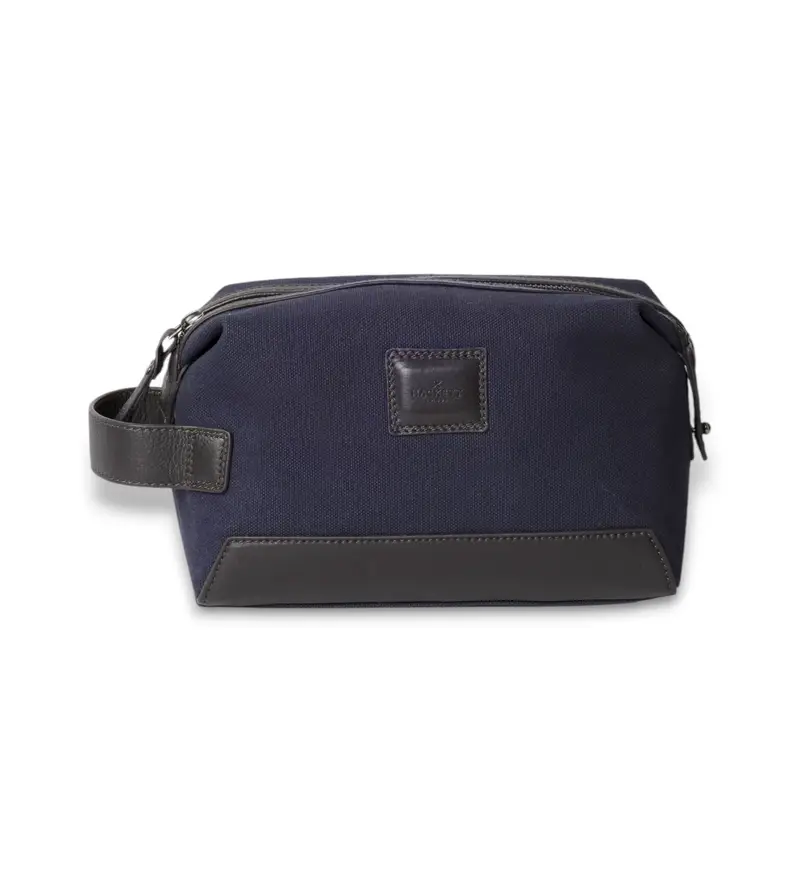 per uomo HM4100026 Borsa da toilette Wells blu navy (OSFA), Casual, Cotone