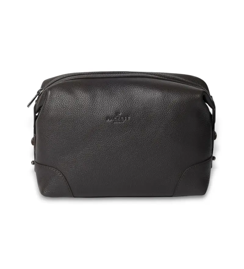 per uomo HM4100031 Raffinata borsa da toilette marrone (OSFA), Casual, Pelle