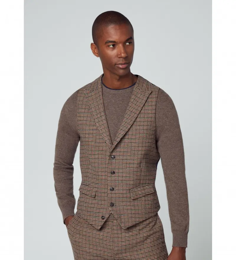 Hackett London Gilet Uomo Marrone 4049419