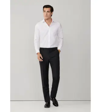 per uomo HM470591 Pantaloni semplici grigio scuro (31), Casual, Da sera, Lana, Classico