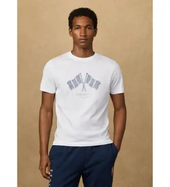 Hackett London T-shirt Uomo Bianco 4187857