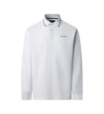 per uomo HM5500021 Polo Heritage Ess bianco (L), Casual, Poliestere, Manica lunga