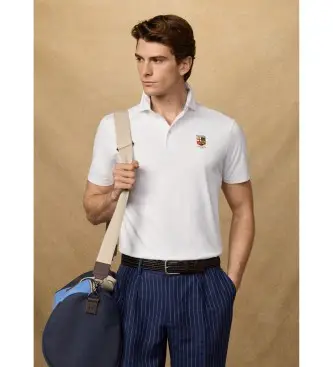 per uomo HM5600114 Polo Heritage LRC Piccola bianca (L), Bianco, Cotone, Classico, Manica corta