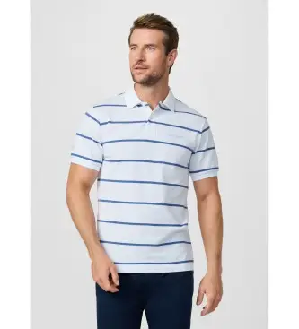 per uomo HM5600117 Polo bianca a righe HS (L), Bianco, Sportivo, Cotone, Manica corta