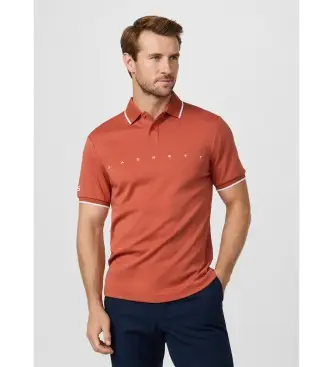 per uomo HM5600120 Polo arancione con logo dalla vestibilità classica (L), Casual, Cotone, Manica corta