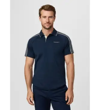 per uomo HM5600121 Polo con nastro classico blu navy (L), Casual, Cotone, Manica corta